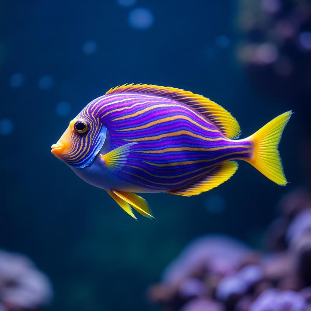 Purple Queen Angelfish